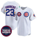 seanshop  Chicago Cubs #23 Ryne Sandberg White  2025 Tokyo Series Limited Stitched Jersey