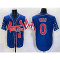 seanshop  St. Louis Cardinals #0 Masyn Winn Royal  Independence Day Vapor Premier Limited Stitched Jersey