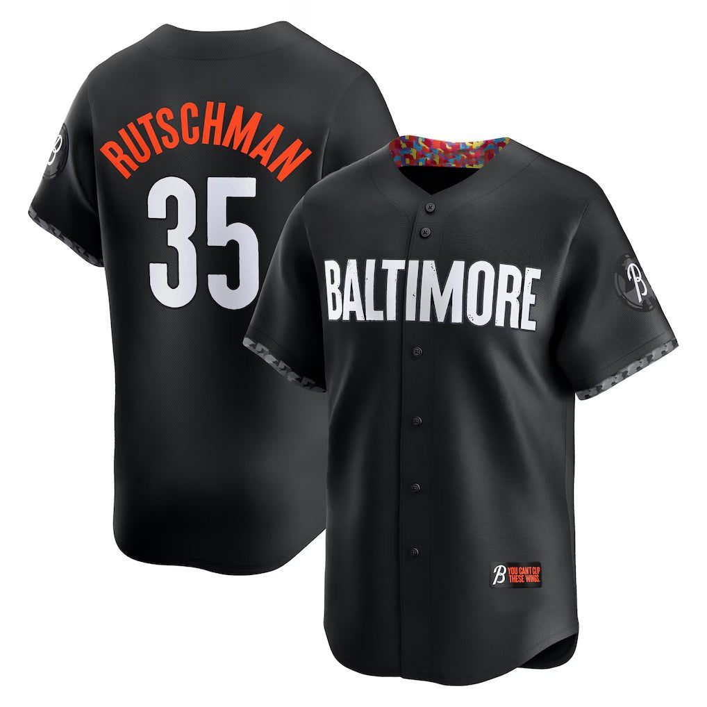 seanshop Baltimore Orioles #35 Adley Rutschman Black  City Connect Limited Player Jersey