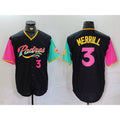 seanshop  San Diego Padres #3 Jackson Merrill Black  Player Number Fashion Jersey