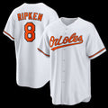seanshop Baltimore Orioles #8 Cal Ripken Jr. White  Home Retired Player Replica Jersey