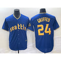 seanshop  Seattle Mariners #24 Ken Griffey Blue  2023 City Connect Cool Base Stitched Jersey