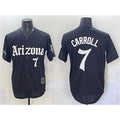 seanshop  Arizona Diamondbacks #7 Corbin Carroll Black  'Gothic Desert Fang Edition' Vapor Limited Stitched Jersey