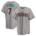 seanshop  Arizona Diamondbacks #7 Corbin Carroll Gray  Road Replica Jersey