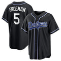 seanshop Los Angeles Dodgers #5 Freddie Freeman 2026 Black  Out Stitched Jersey