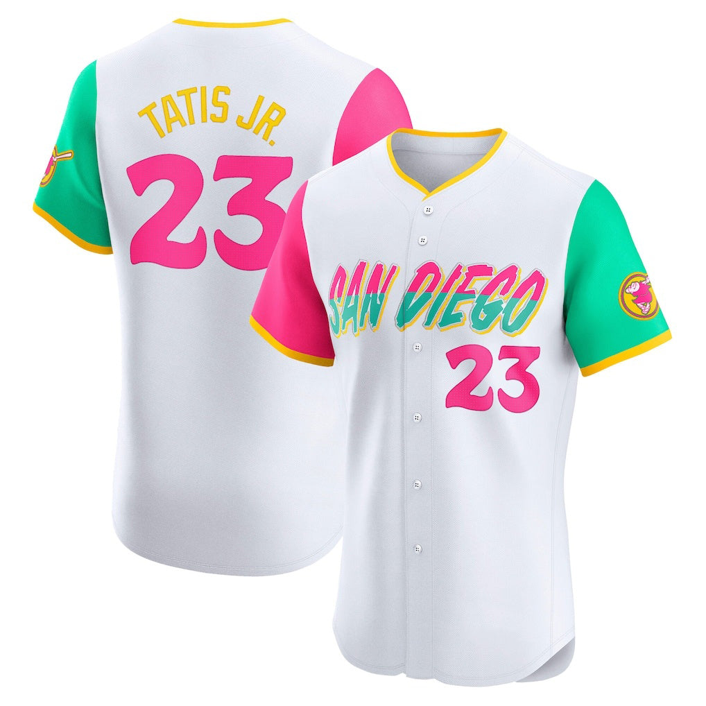 seanshop  San Diego Padres #23 Fernando Tatis Jr. White  City Connect Elite Jersey