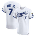 seanshop  Kansas City Royals #7 Bobby Witt Jr. White  Home Elite Player Jersey