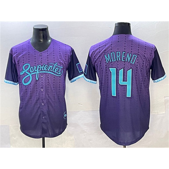 seanshop  Arizona Diamondbacks #14 Gabriel Moreno Purple  2025 City Connect Limited Stitched Jersey