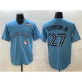 seanshop   Toronto Blue Jays #27 Vladimir Guerrero Jr. Blue  2025 World Series Cool Base Stitched Jersey