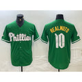 seanshop  Philadelphia Phillies #10 JT Realmuto Kelly Green  Cool Base Jersey