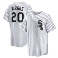 seanshop  Chicago White Sox #20 Miguel Vargas White  Home Replica Jersey