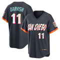 seanshop  San Diego Padres #11 Yu Darvish Obsidian  2026 City Connect Stadium Jersey
