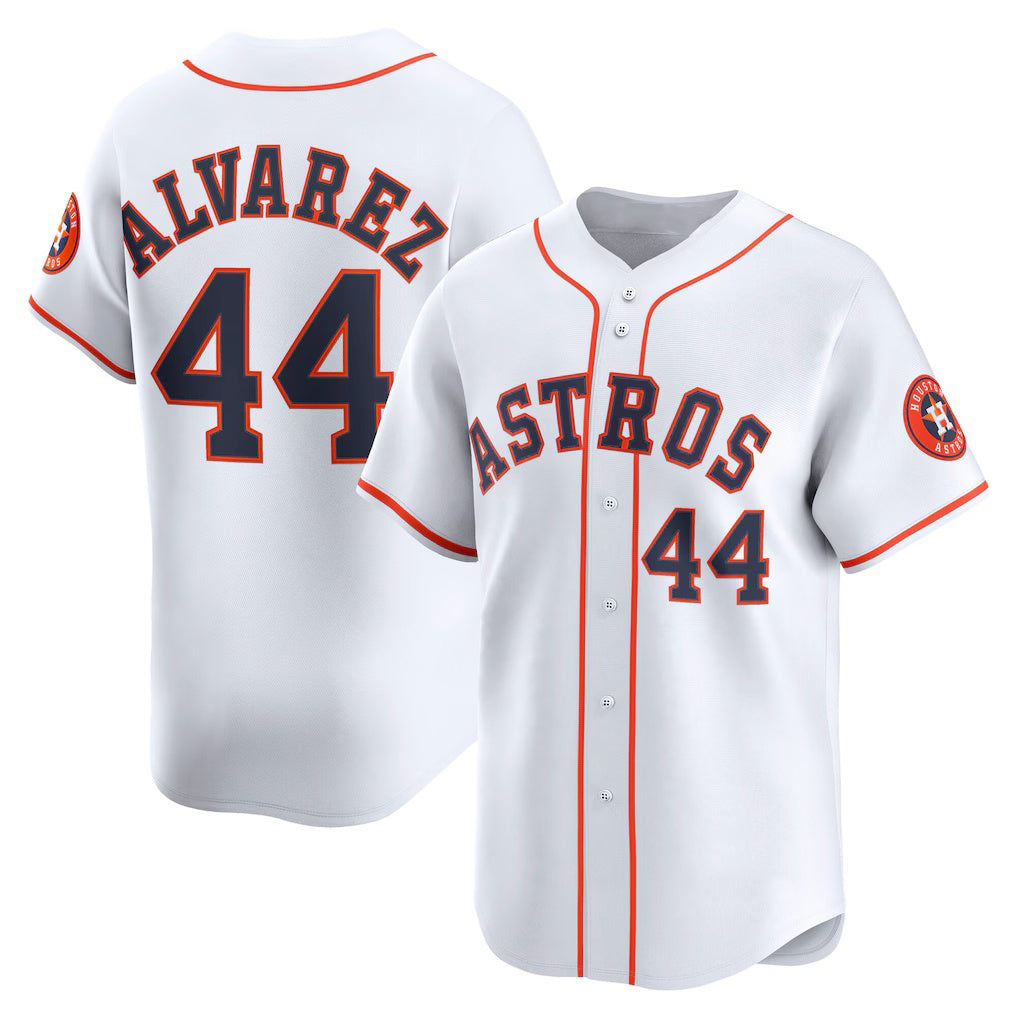 seanshop Houston Astros #44 Yordan Alvarez White  Home Limited Player Jersey