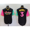 seanshop  San Diego Padres #3 Jackson Merrill Black  City Connect Cool Base Stitched Jersey