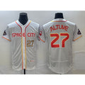 seanshop Houston Astros #27 Jose Altuve Number White  2023 City Connect Flex Base Stitched Jersey