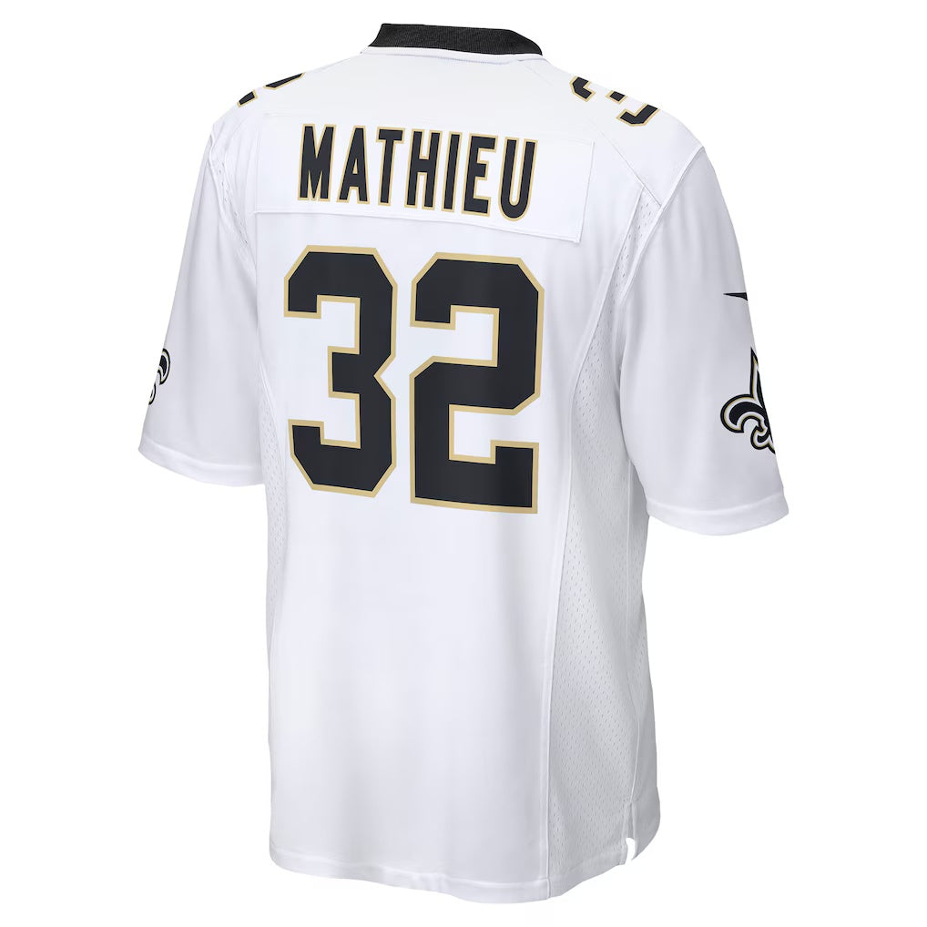 Seanshop NO.Saints #32 Tyrann Mathieu White  Game Jersey