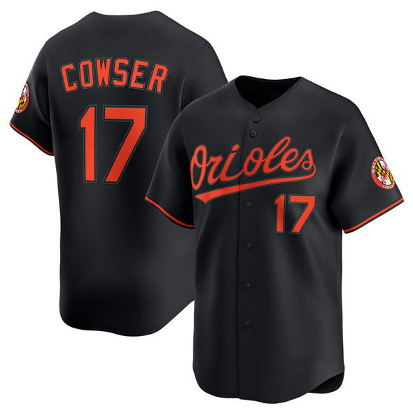 seanshop Baltimore Orioles #17 Colton Cowser Black  2025 Alternate Limited Stitched Jersey