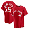 seanshop   Toronto Blue Jays #25 Anthony Santander Red  Canada Day Replica Jersey