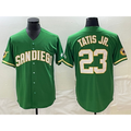 seanshop  San Diego Padres #23 Fernando Tatis Jr Green  Cool Base Stitched Jersey