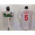 seanshop  Philadelphia Phillies #5 Bryson Stott White Green  Cool Base Stitched Jerseys