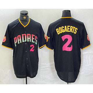 seanshop  San Diego Padres #2 Xander Bogaerts Black  Player Number Fashion Jersey