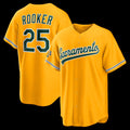 seanshop  Oakland Athletics  #25 Brent Rooker Gold  Alternate Stadium Jersey