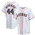 seanshop Houston Astros #44 Yordan Alvarez White  2022 World Series Home Stitched Jersey