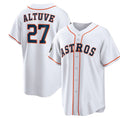 seanshop Houston Astros #27 Jose Altuve White  2022 World Series Home Stitched Jersey