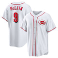 seanshop Cincinnati Reds #9 Matt McLain White  Home Replica Jersey