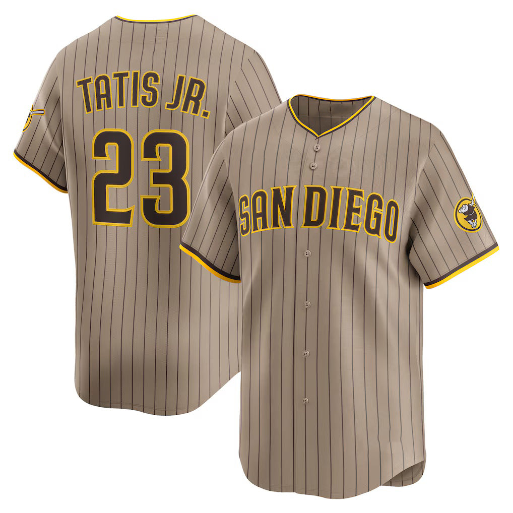 seanshop  San Diego Padres #23 Fernando Tatis Jr. Khaki  Alternate Limited Player Jersey