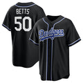 seanshop Los Angeles Dodgers #50 Mookie Betts Black  Lights Out Limited Stitched Jersey