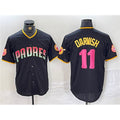 seanshop  San Diego Padres #11 Yu Darvish Black  Cool Base Stitched Jersey
