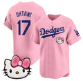 seanshop Los Angeles Dodgers #17 Shohei Ohtani Pink  2025 Hello Kitty Vapor Limited Stitched Jersey