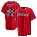 seanshop  Cleveland Guardians #38 Steven Kwan Red  Cool Base Limited Stitched Jersey