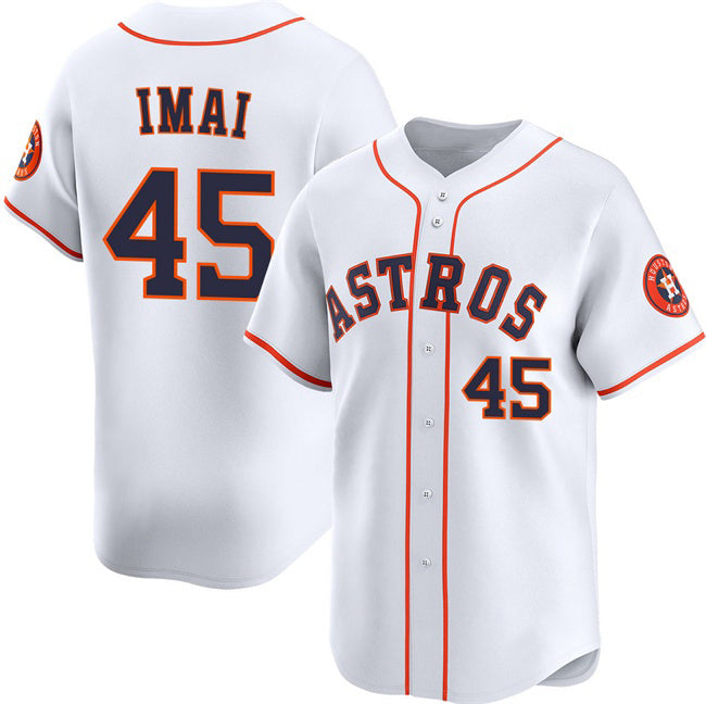 seanshop Houston Astros #45 Tatsuya Imai White  2026 Home Limited Stitched Jersey