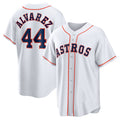 seanshop Houston Astros #44 Yordan ¨¢lvarez White  Home Replica Player Jersey