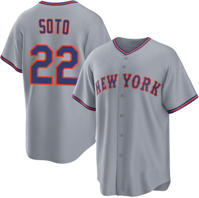 seanshop  New York Mets #22 Juan Soto Gray  2025 Limited Stitched Jersey