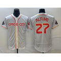 seanshop Houston Astros #27 Jose Altuve Number White  2023 City Connect Flex Base Stitched Jersey 3