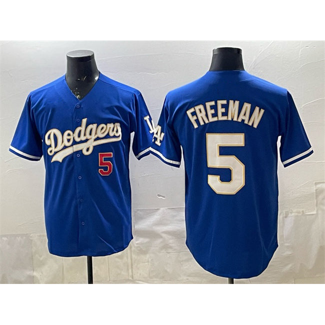 seanshop Los Angeles Dodgers #5 Freddie Freeman Royal  Limited Stitched Jersey