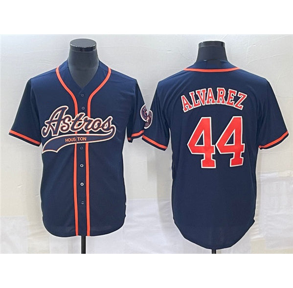 seanshop Houston Astros #44 Yordan Alvarez Navy  Cool Base Stitched Jersey