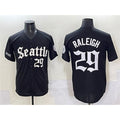 seanshop  Seattle Mariners #29 Cal Raleigh Black  'Deep Sea Gothic Edition' Vapor Premier Limited Stitched Jersey