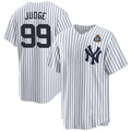 seanshop  New York Yankees #99 Aaron Judge White  2024 World Series With Name Cool Base Stitched Jersey