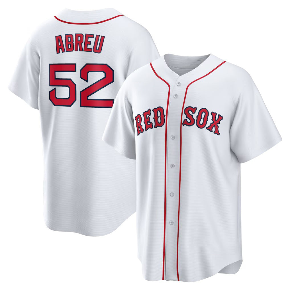 seanshop Boston Red Sox #52 Wilyer Abreu White  Home Replica Jersey