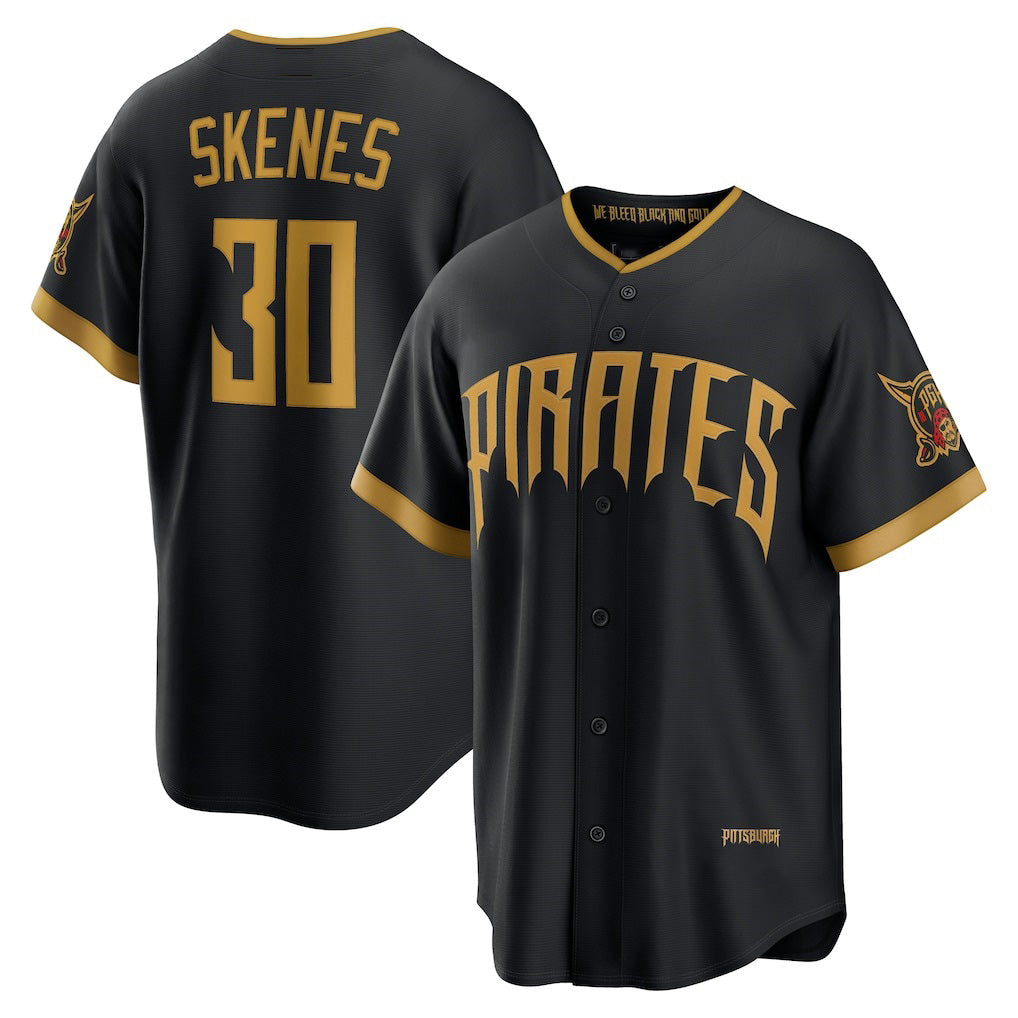 seanshop  Pittsburgh Pirates #30 Paul Skenes Black  2026 City Connect Stadium Jersey