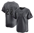 seanshop  New York Mets #22 Juan Soto Graphite  2024 City Connect Limited Stitched Jersey
