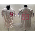 seanshop  New York Yankees #99 Aaron Judge Pink  With Patch Limited Stitched Jersey