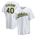 seanshop  Oakland Athletics  #40 Luis Severino White  Home Replica Jersey
