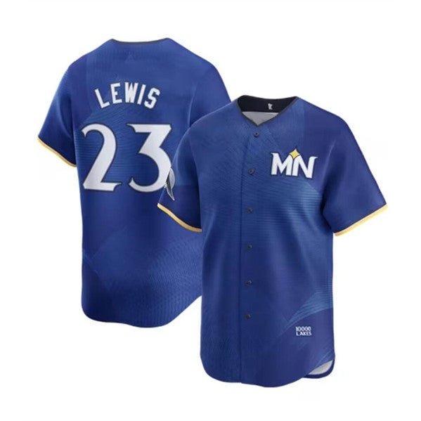 seanshop  Minnesota Twins #23 Royce Lewis Royal  2024 City Connect Limited Stitched Jersey