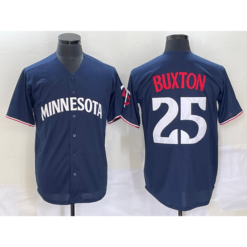 seanshop  Minnesota Twins #25 Byron Buxton 2023 Navy Blue  Cool Base Stitched Jersey