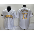 seanshop  San Diego Padres #13 Manny Machado White  2022 All Star Stitched Cool Base Jersey